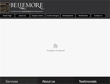 Tablet Screenshot of bellemorehomes.com.au